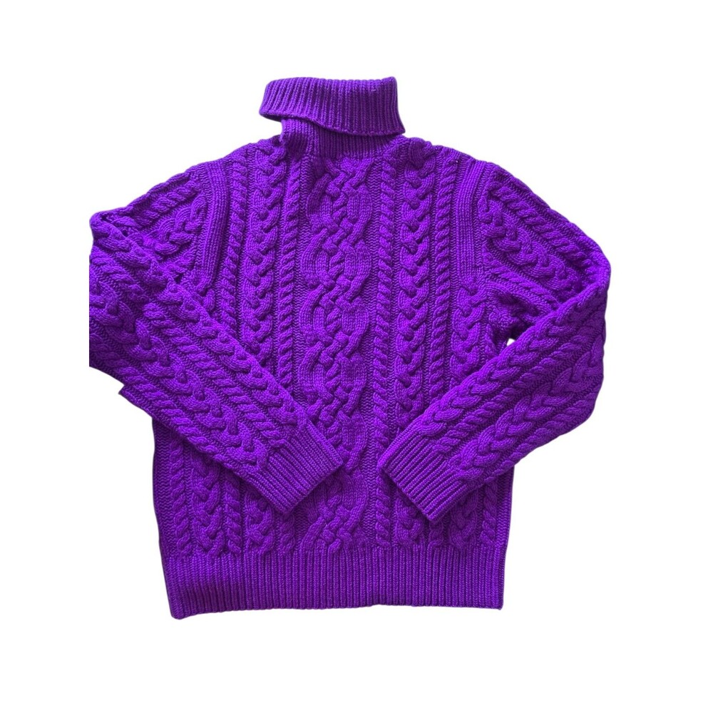 Polo Ralph Lauren Cashmere Chunky Purple Sweater